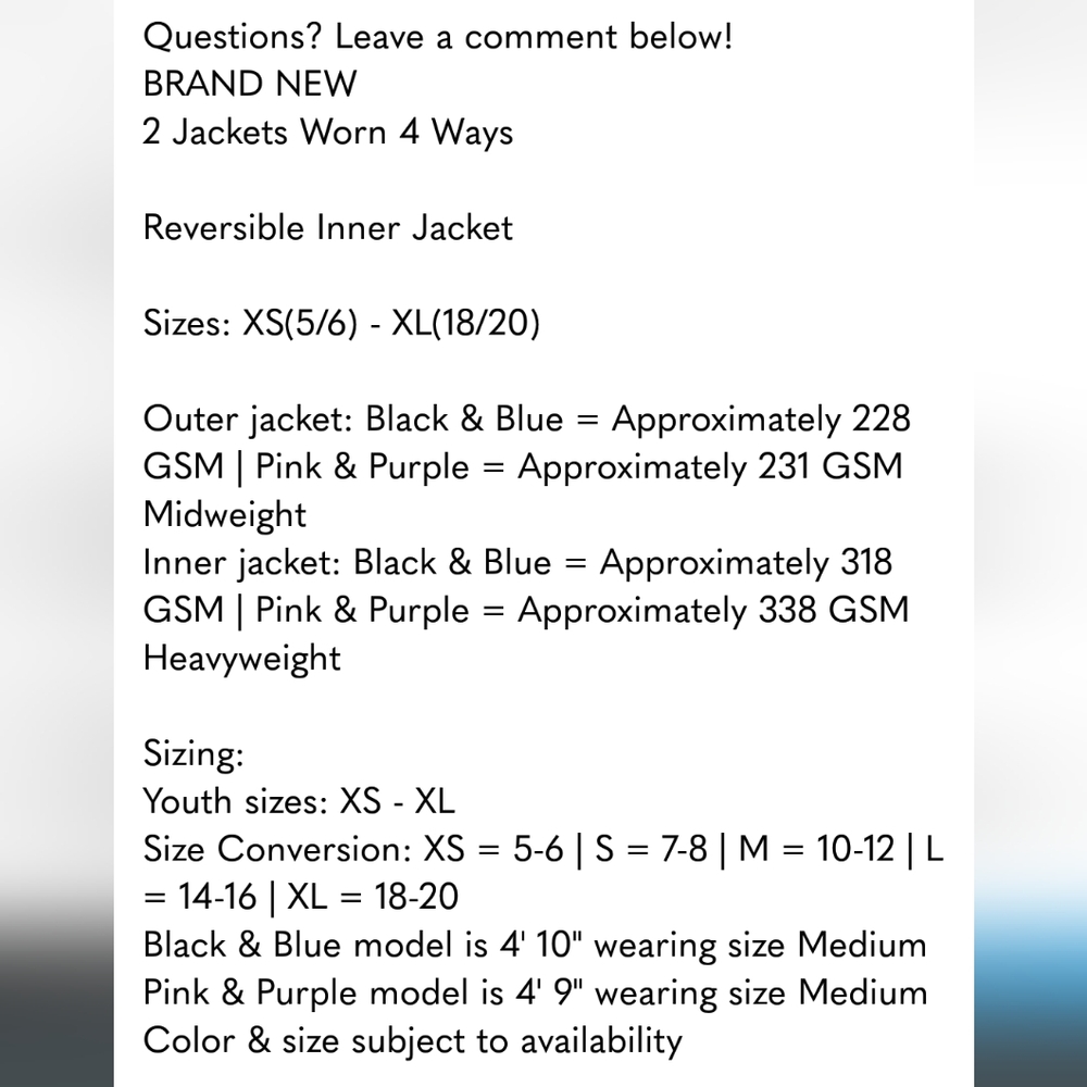 Gerry Youth 4-in-1 Systems Jacket, Nwt , Youth Girls - Picture 8 of 9